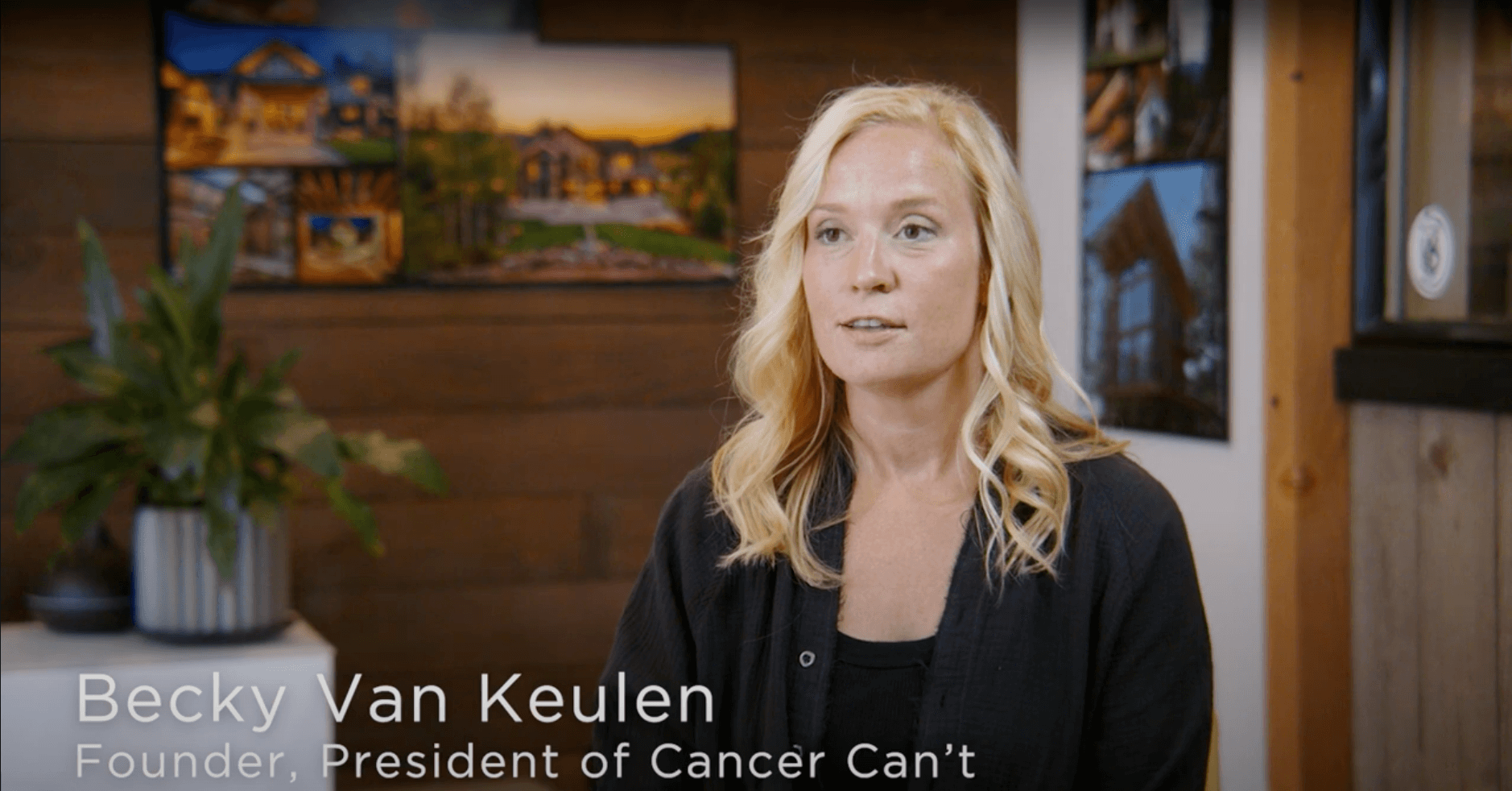 Becky Van Keulen describing the Cancer Can't Lodging Program