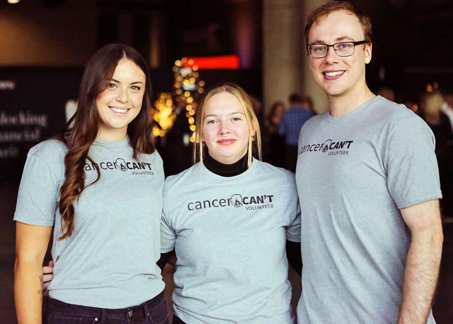 Cancer can't volunteers working at the annual Gala